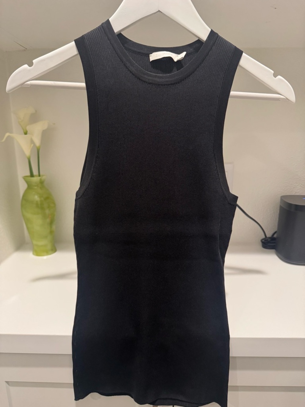 Zimmermann Black Ribbed Tank Top
